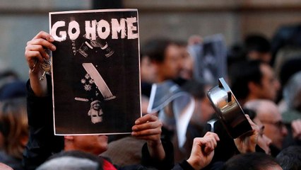 Protestas y desplante a Felipe VI en Barcelona