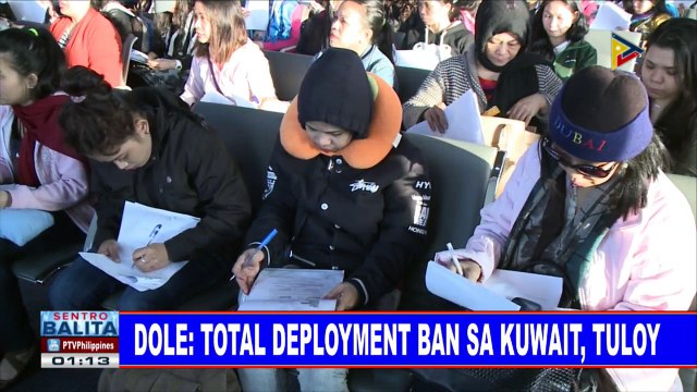 DOLE: Total deployment ban sa Kuwait, tuloy
