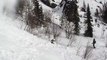 Skier Tumbles Down Slope