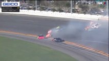 Nascar Monster Cup 2018 Daytona Jones Suarez Huge Crash