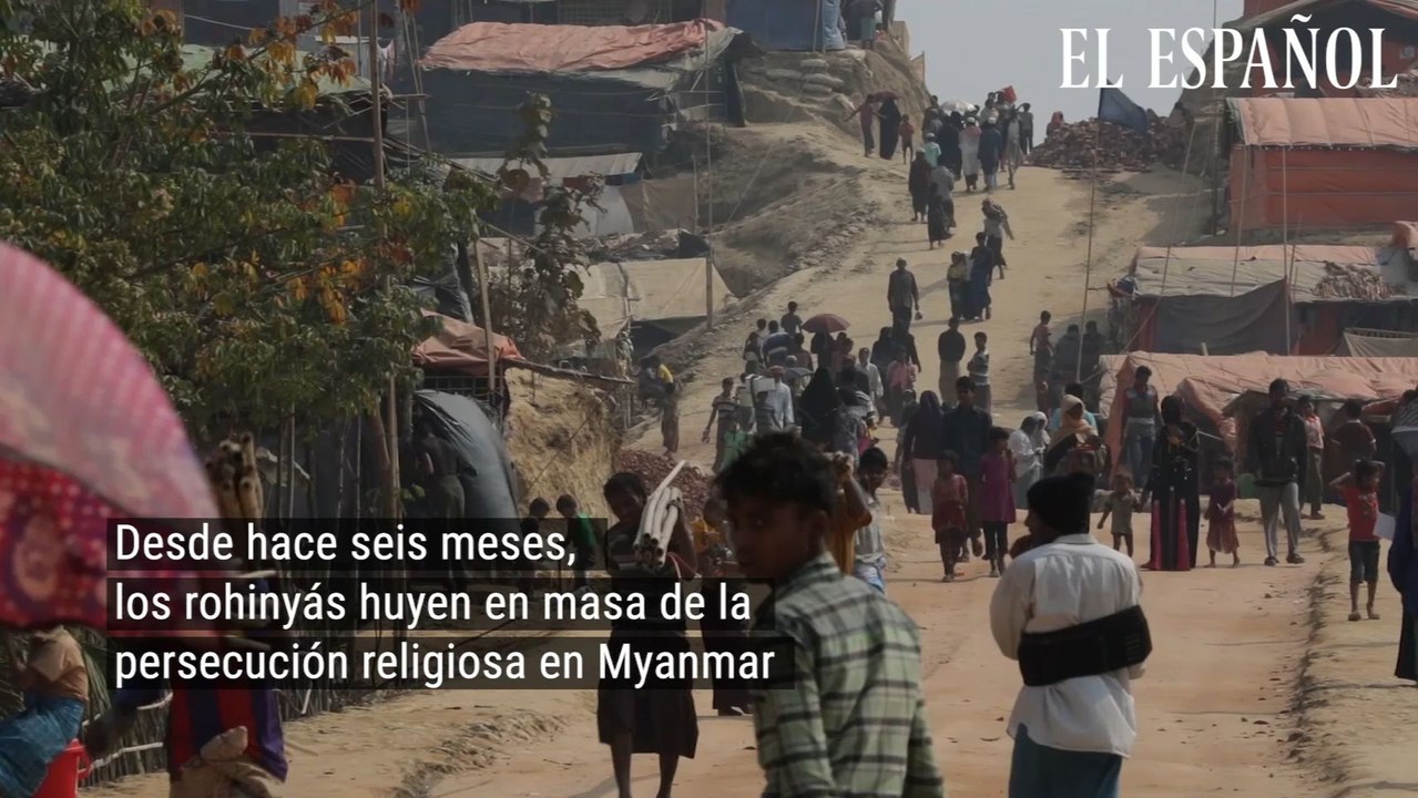 Desde hace seis meses, los rohinyás huyen en masa de la persecución religiosa en Myanmar