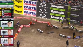 AMA Supercross 2018 Rd 3 Anaheim 2 - 250 WEST Main Event 2 (from 3) HD 720p - part 2 (Monster Energy SX, round 3 for 250 WEST part 2, California) main event/part 2 of 3