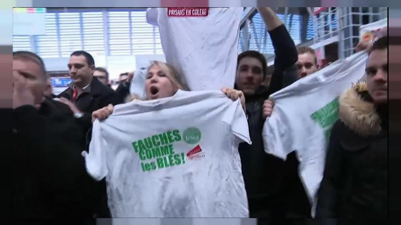 Französische Landwirte buhen Macron aus