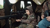 A proud Texas father captures his little girl carefully aiming and then shooting her first deer. Wait for her reaction.