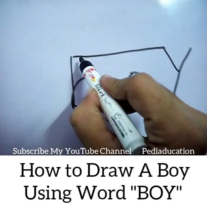How To Make A Boy Using Letter BOY