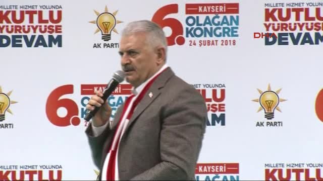 Kayseri Başbakan Binali Yıldırım AK Parti Kayseri 6. Olagan İl Kongresi'nde Konuştu -3