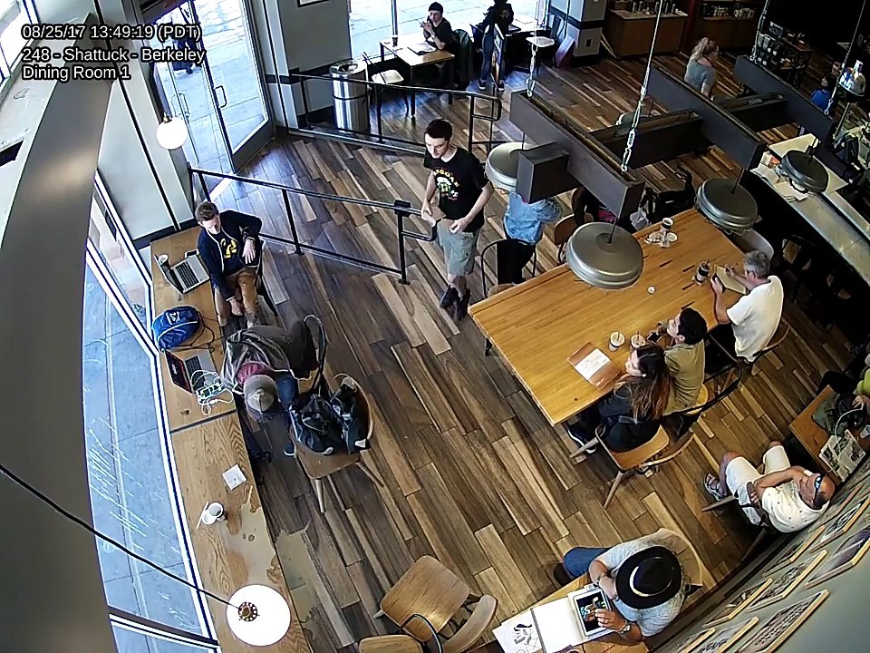 Braquage d'ordi portables dans un café Starbucks en pleine journée !