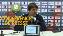 Conférence de presse Châteauroux - Gazélec FC Ajaccio (4-1) : Jean-Luc VASSEUR (LBC) - Albert CARTIER (GFCA) - 2017/2018