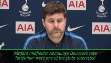 Download Video: Pochettino unsure on Tottenham move for Doucoure