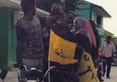 Motorcade Travels Through Island of Thulhaadhoo to Protest State of Emergency