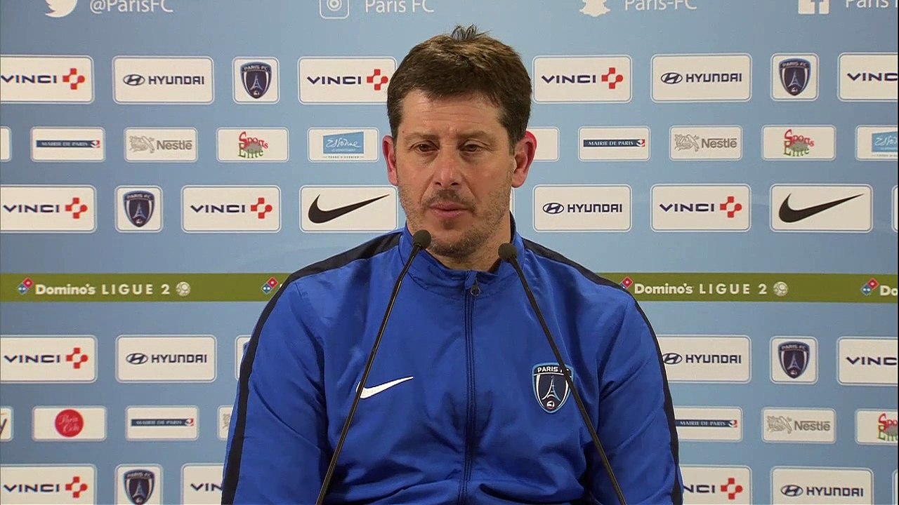 Réaction de Fabien Mercadal et Jean-Marc Furlan après Paris FC - Stade Brestois 29