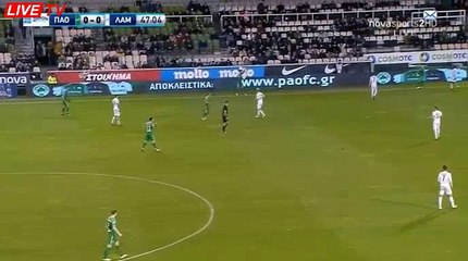 Anthony Mounier  Goal HD - Panathinaikos	1-0	Lamia 24.02.2018