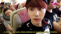 [Sub Español] AHL - Cut Unreleased 1.2 BTS playing by themselves in the airplane