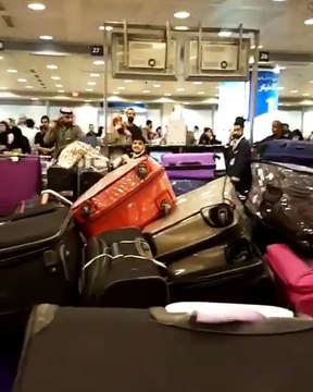 La gestion des bagages à l'aéroport du Koweït n'est pas extra... Ahaha