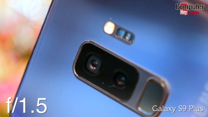 Sistema doble apertura en cámara del Galaxy S9 Plus