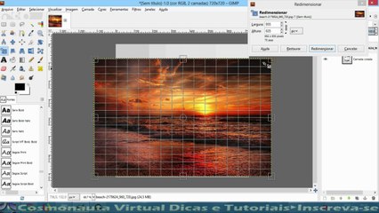 Imagem dentro de outra imagem no Gimp
