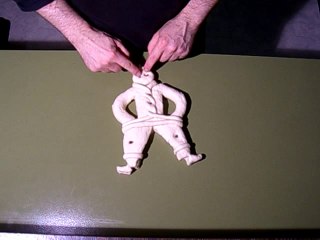 Grättimaa, Grittibänz, Herstellung eines grossen  Grättimanns