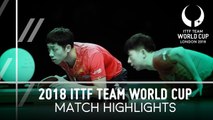2018 Team World Cup Highlights I Ma Long/Xu Xin vs Paul Drinkhall/Samuel Walker (1/2)