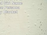 Custom Embroidered Monogrammed Girl Name Pink Fleece Personalized Baby Blanket