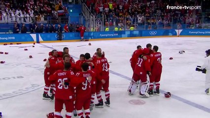 JO 2018 : Hockey sur glace Hommes. Les athlètes olympiques de Russie en or