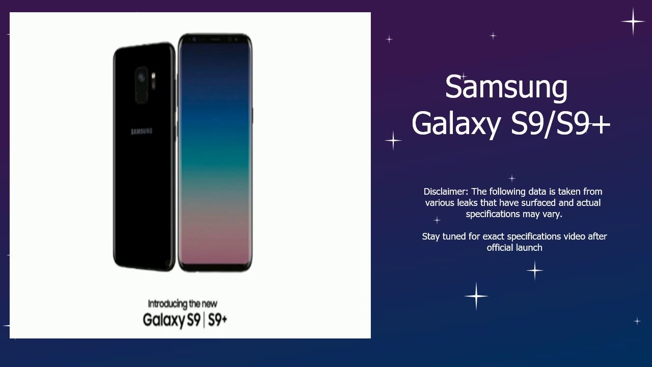 Samsung Galaxy S9 Specifications