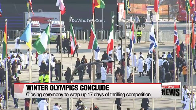 PyeongChang Winter Olympics to end on Sunday with closing ceremony