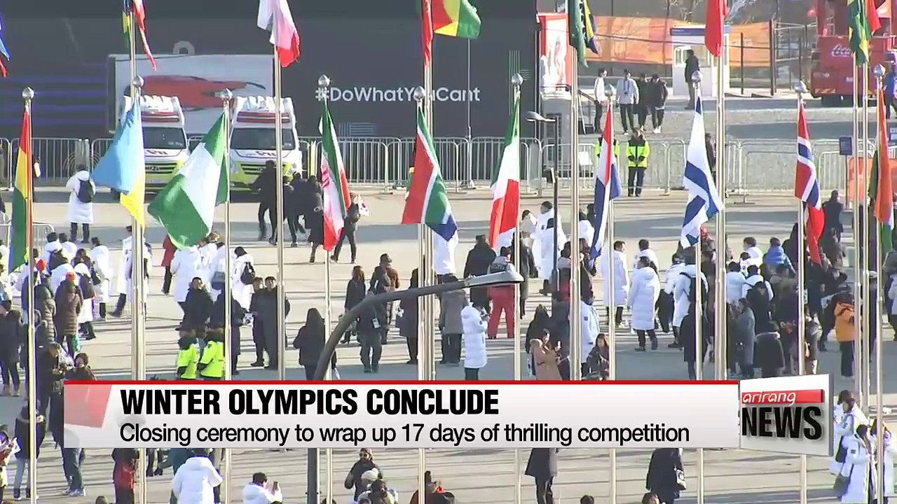 PyeongChang Winter Olympics to end on Sunday with closing ceremony