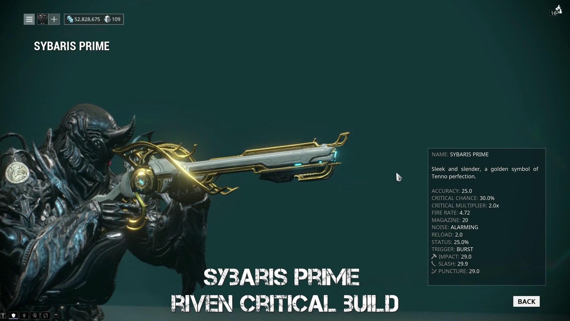 Sybaris Prime Riven Build - Female Critical Build - video dailymotion