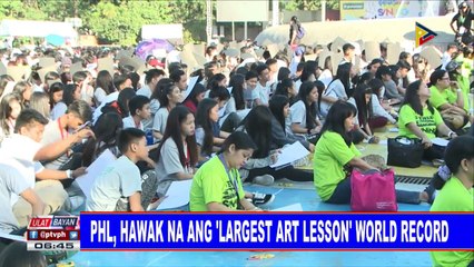 PHL, hawak na ang 'Largest Art Lesson' world record