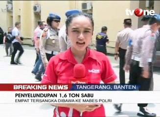 Empat Tersangka Penyelundup 1,6 Ton Sabu Tiba di Jakarta