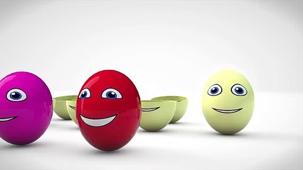 Learn Color Elephant Animal W Surprise Eggs Fruit Cartoon Nursery Rhymes for Children
