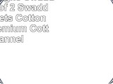 SwaddleDesigns SwaddleDuo Set of 2 Swaddling Blankets Cotton Muslin  Premium Cotton
