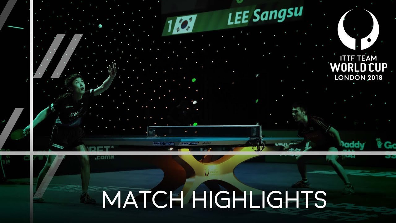 2018 Team World Cup Highlights I Tomokazu Harimoto vs Lee Sangsu (1/2)