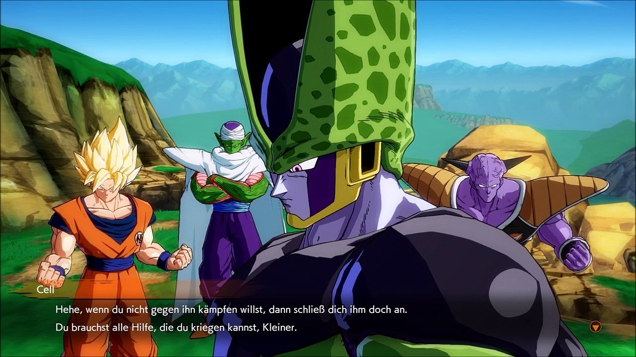 Dragonball FighterZ Cell Kuririn trefft auf C16