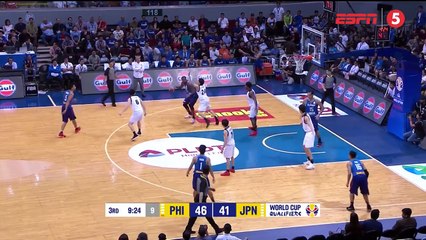 WHAT A SHOT from "The Phenom" to beat the shot clock buzzer!