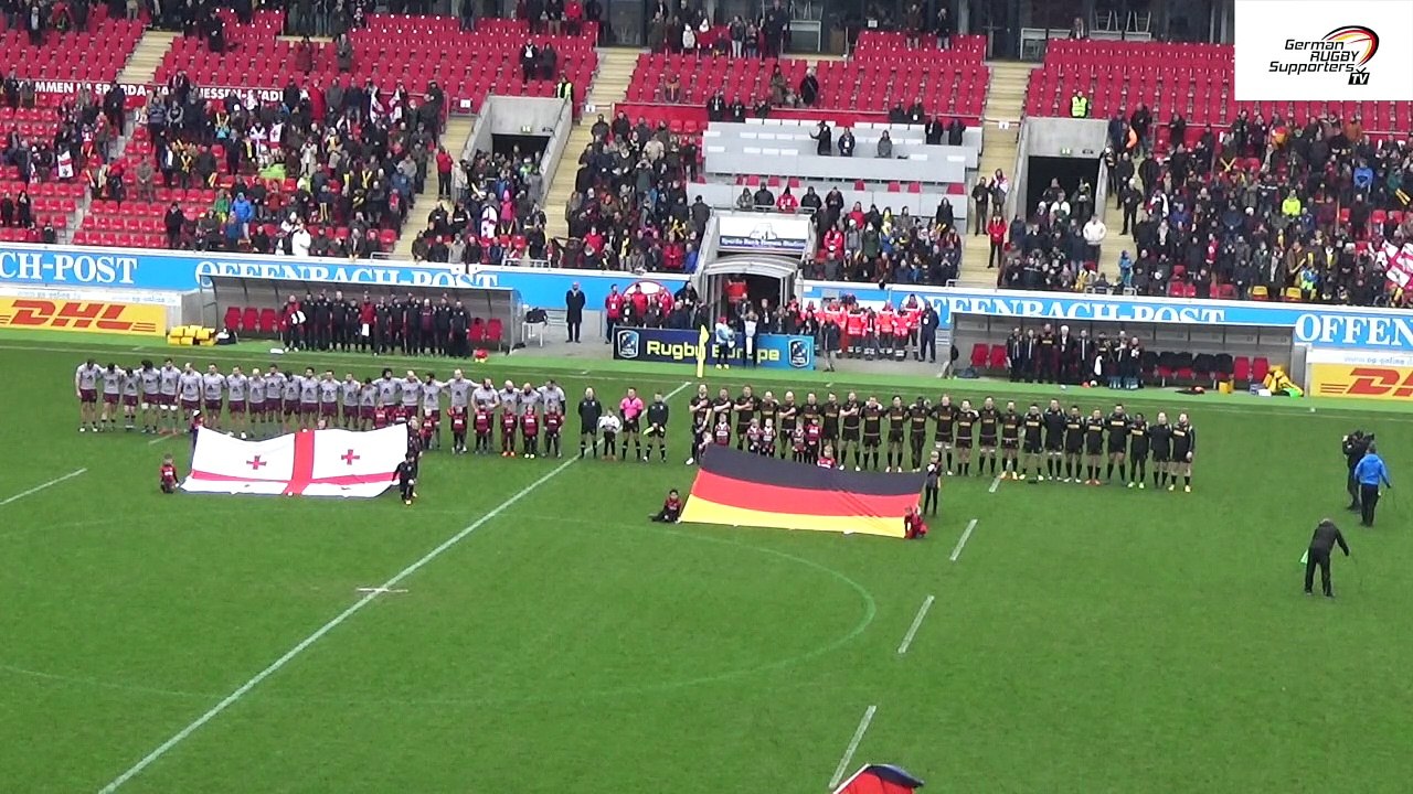 Deutschland gegen Georgien - Spielszenen