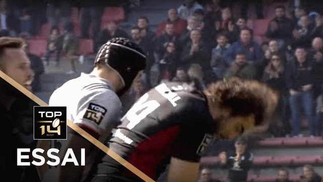 TOP 14 - Essai Yoann HUGET 2 (ST) - Toulouse - Brive - J18 - Saison 2017/2018