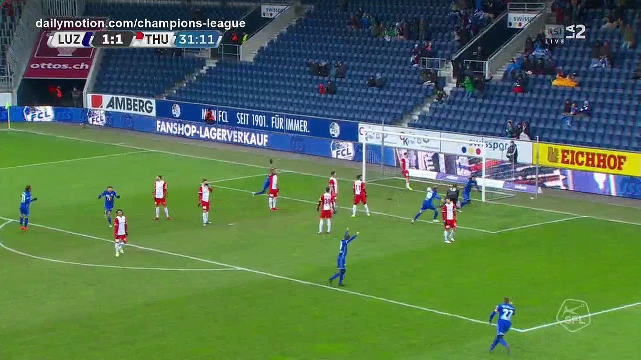 Pascal Schurpf second Goal HD - Luzern 2 - 1 Thun - 25.02.2018 (Full Replay)