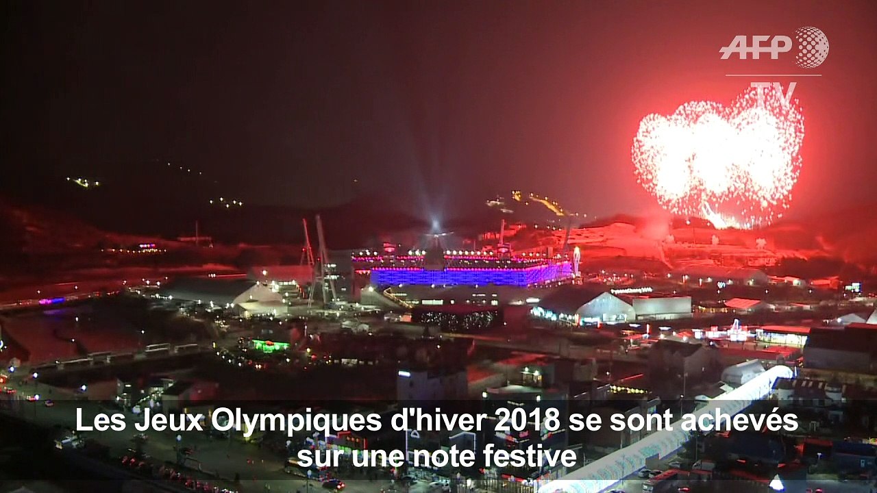 cérémonie de clôture des Jeux d'hiver 2018