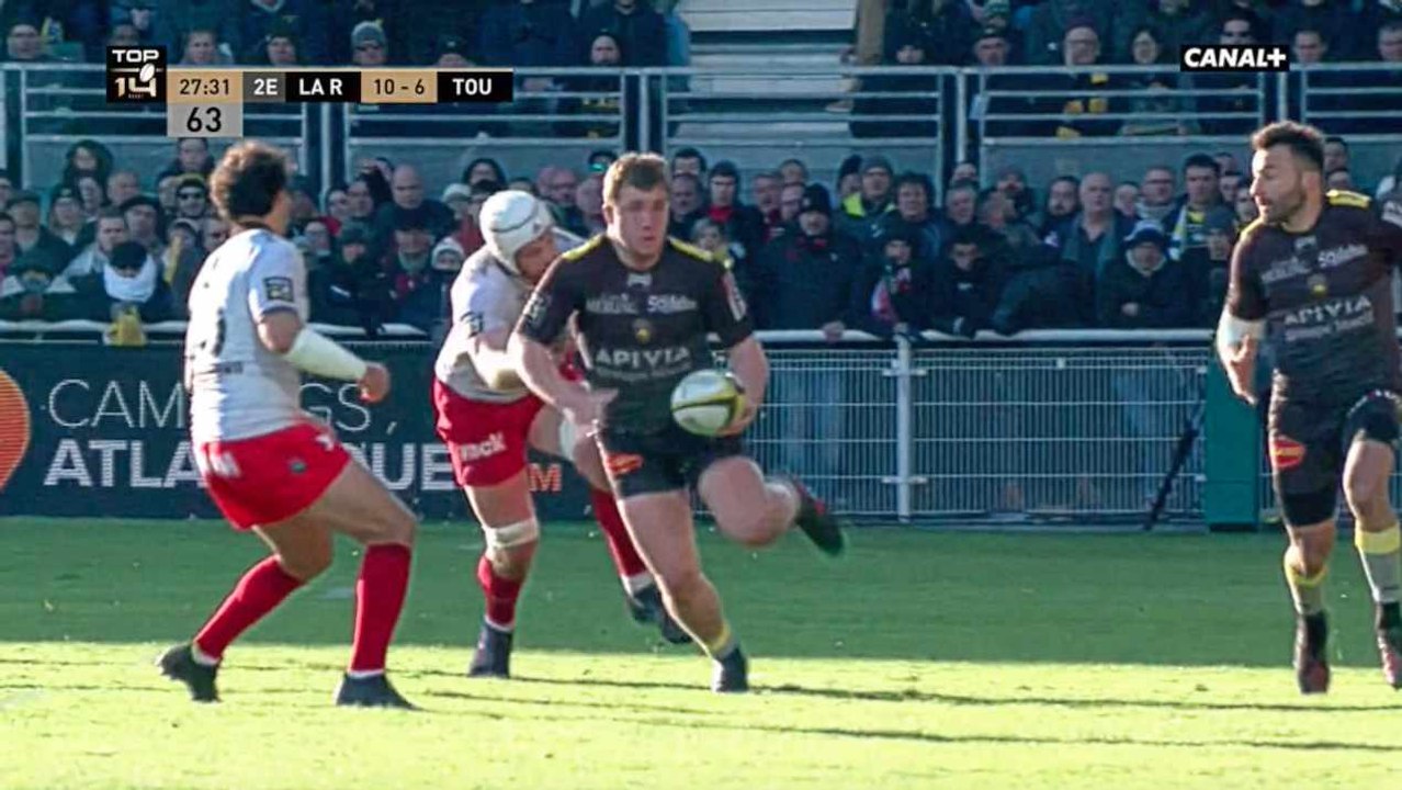 Pierre Bourgarit inscrit un essai personnel de 80 mètres face à Toulon