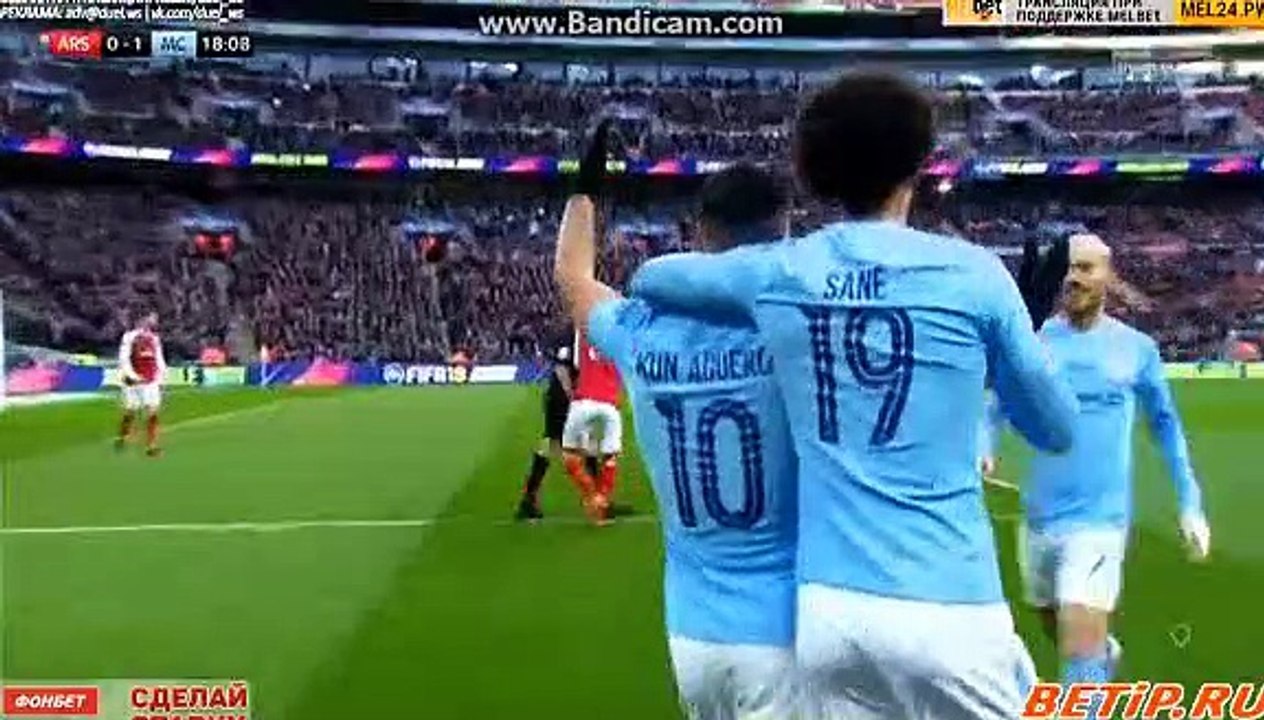 Manchester City 1-0 Arsenal But Sergio Aguero Goal