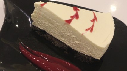 Cheesecake au coulis de framboise