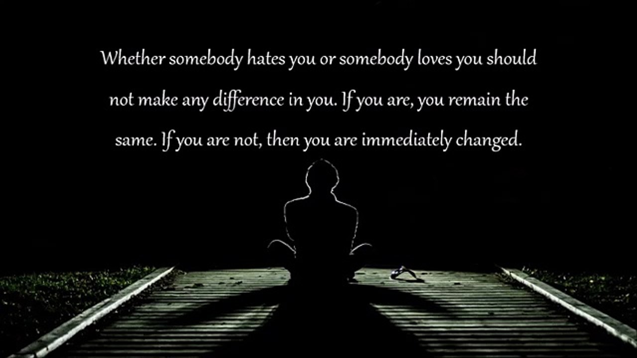 What Do You Do When Somebody Hates You?