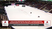 Ouvert – Libre #2: Championnats de patinage synchronisé 2018 de Patinage Canada (12)