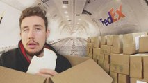 Guy Mailed Himself in a Box _UK to USA_ (HUMAN MAIL CHALLENGE - BY AIR)