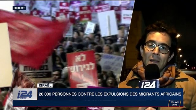 Israël: 20.000 personnes manifestent contre les expulsions des migrants africains
