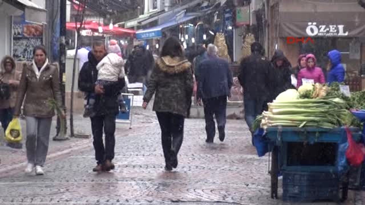 Edirne'de Kar Yağışı