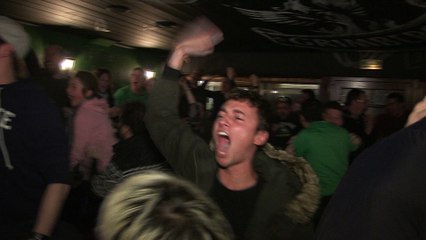 OL-ASSE Les supporters après le but de Debuchy