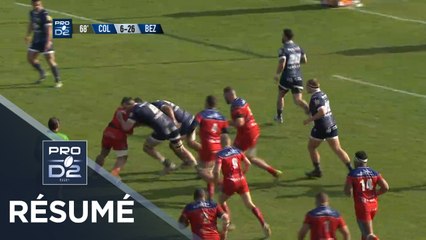 PRO D2 - Résumé Colomiers-Béziers: 13-26 - J24 - Saison 2017/2018