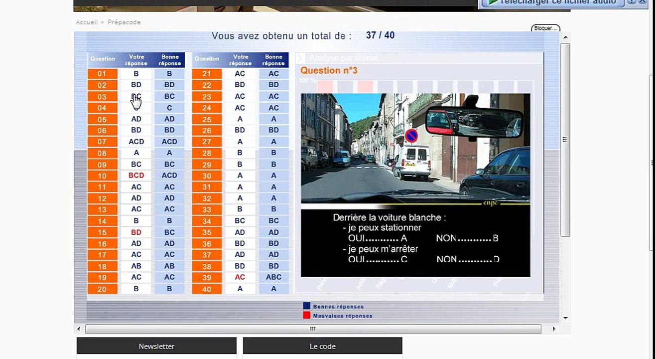 Code de la route examen permi B pour tout savoir sur le code qcm test conduite (36)